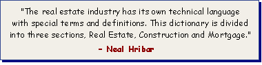 Real Estate Terms